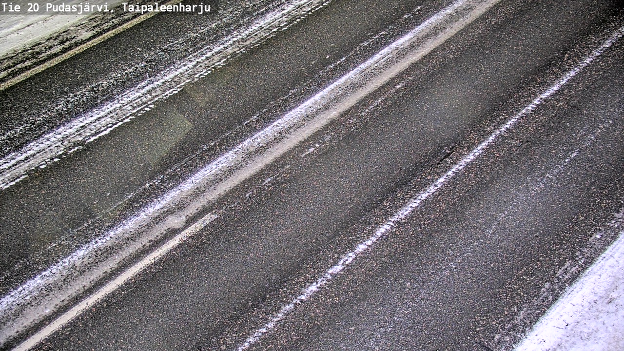 Weather Camera Image Väg 20 Pudasjärvi, Taipaleenharju, Pudasjärvi, Pohjois-Pohjanmaa