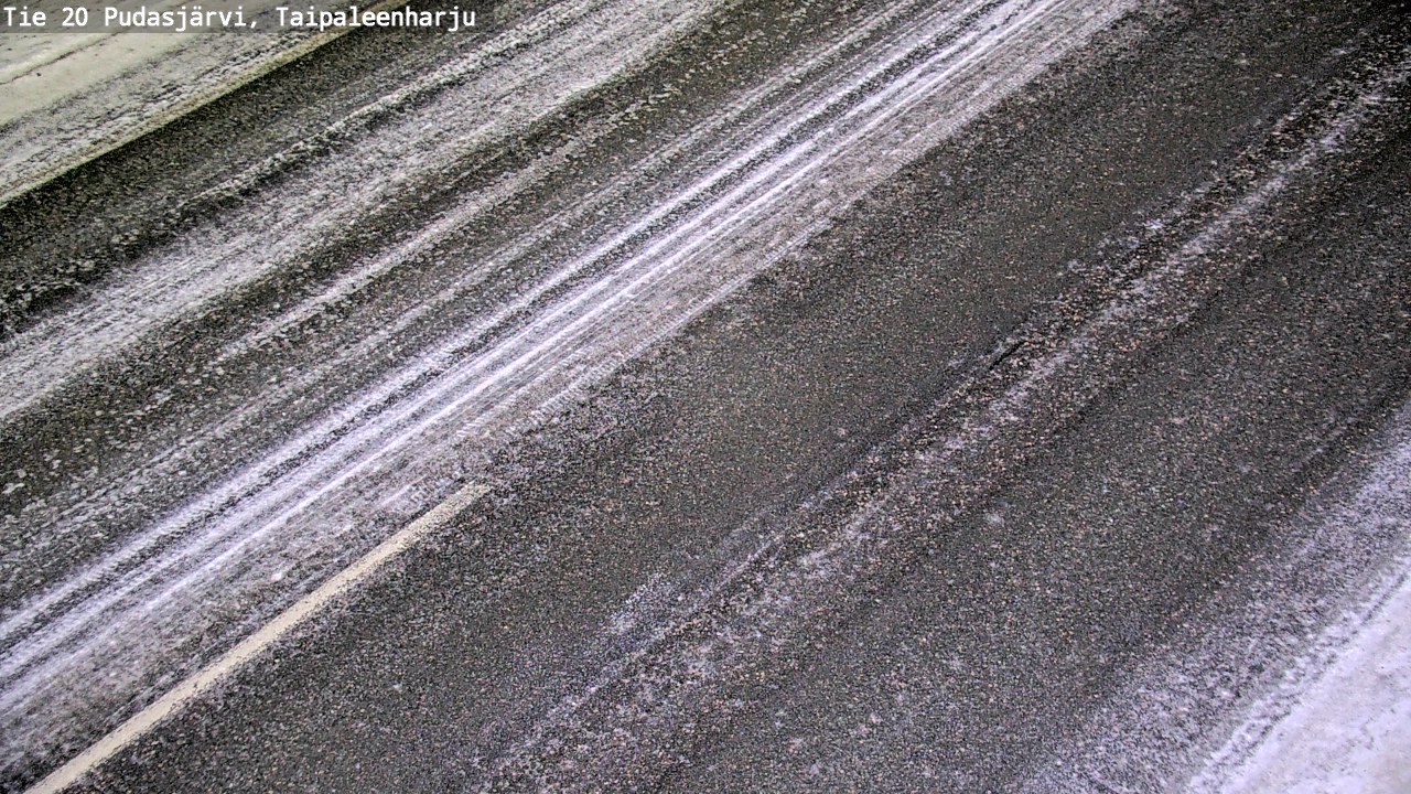 Weather Camera Image Väg 20 Pudasjärvi, Taipaleenharju, Pudasjärvi, Pohjois-Pohjanmaa