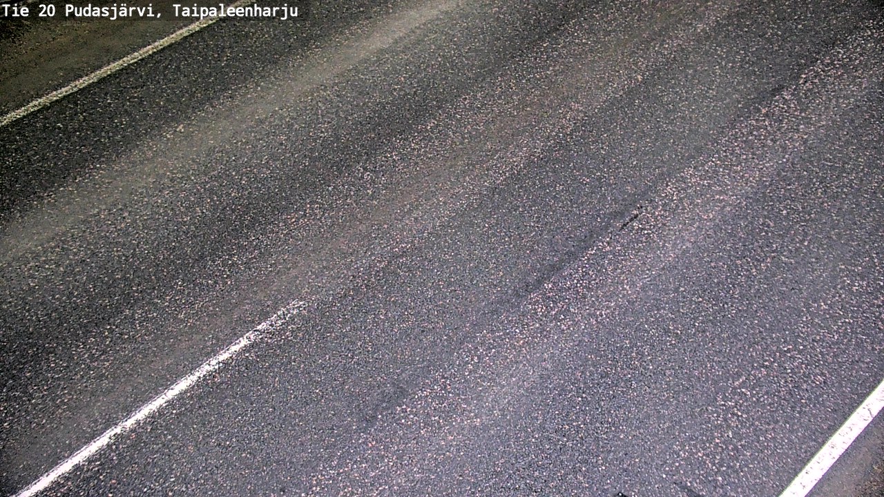 Weather Camera Image Road 20 Pudasjärvi, Taipaleenharju, Pudasjärvi, Pohjois-Pohjanmaa