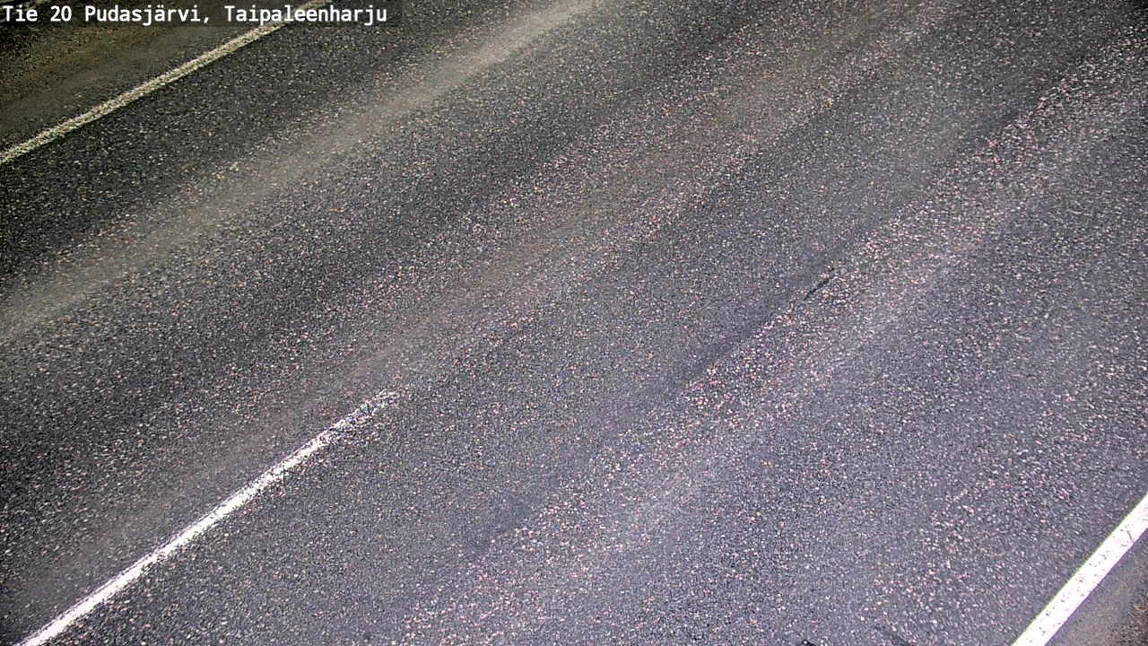 Weather Camera Image Road 20 Pudasjärvi, Taipaleenharju, Pudasjärvi, Pohjois-Pohjanmaa
