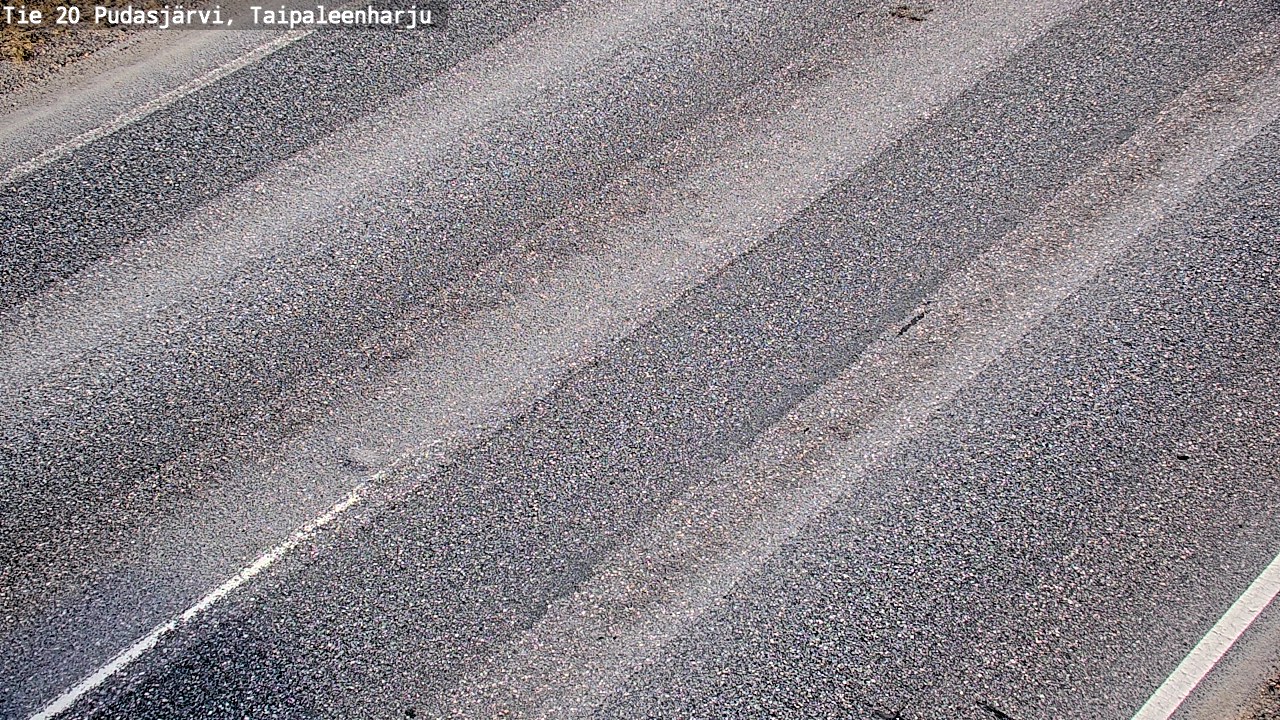 Weather Camera Image Road 20 Pudasjärvi, Taipaleenharju, Pudasjärvi, Pohjois-Pohjanmaa
