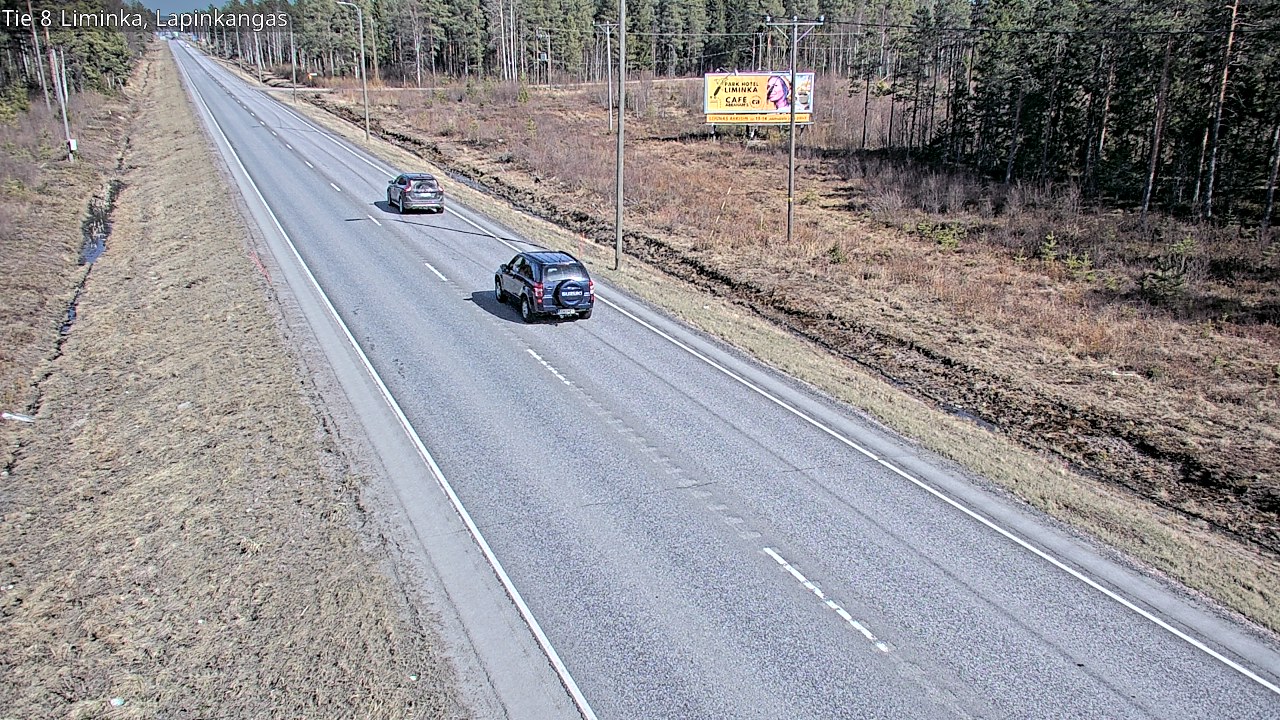 Weather Camera Image Väg 8 Liminka, Lapinkangas, Liminka, Pohjois-Pohjanmaa