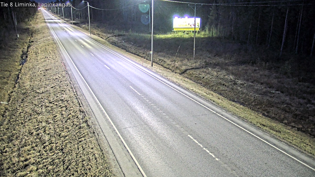 Weather Camera Image Väg 8 Liminka, Lapinkangas, Liminka, Pohjois-Pohjanmaa