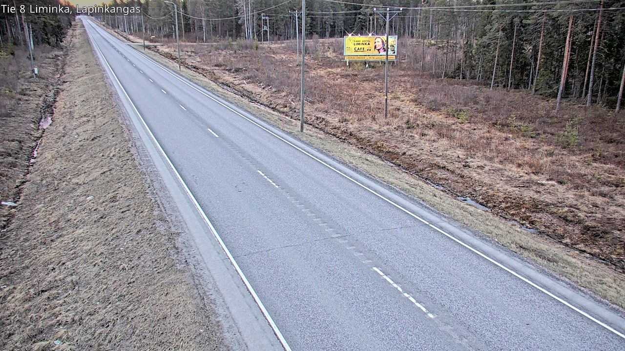 Weather Camera Image Väg 8 Liminka, Lapinkangas, Liminka, Pohjois-Pohjanmaa