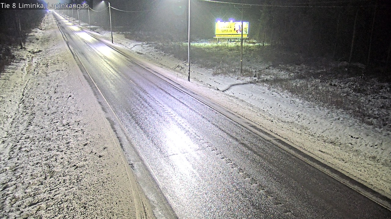 Weather Camera Image Väg 8 Liminka, Lapinkangas, Liminka, Pohjois-Pohjanmaa