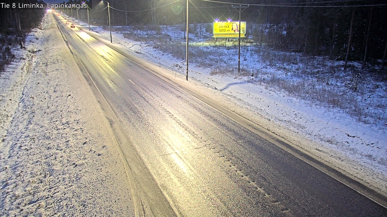 Weather Camera Image Väg 8 Liminka, Lapinkangas, Liminka, Pohjois-Pohjanmaa