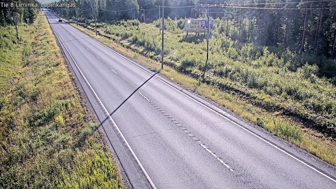 Weather Camera Image Road 8 Liminka, Lapinkangas, Liminka, Pohjois-Pohjanmaa