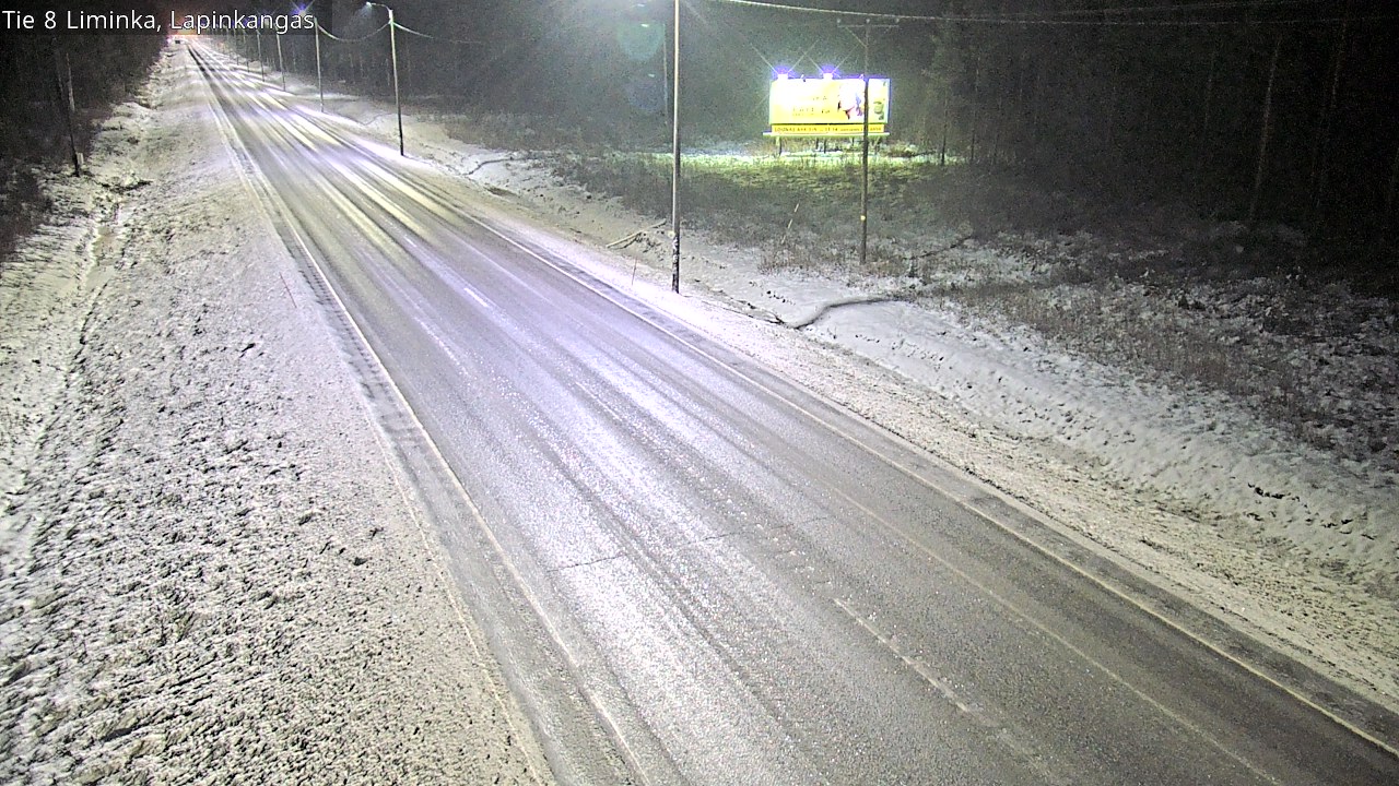 Weather Camera Image Road 8 Liminka, Lapinkangas, Liminka, Pohjois-Pohjanmaa
