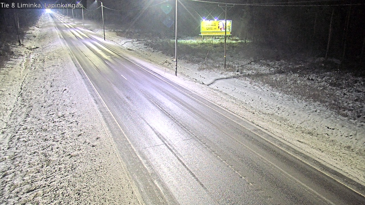 Weather Camera Image Road 8 Liminka, Lapinkangas, Liminka, Pohjois-Pohjanmaa