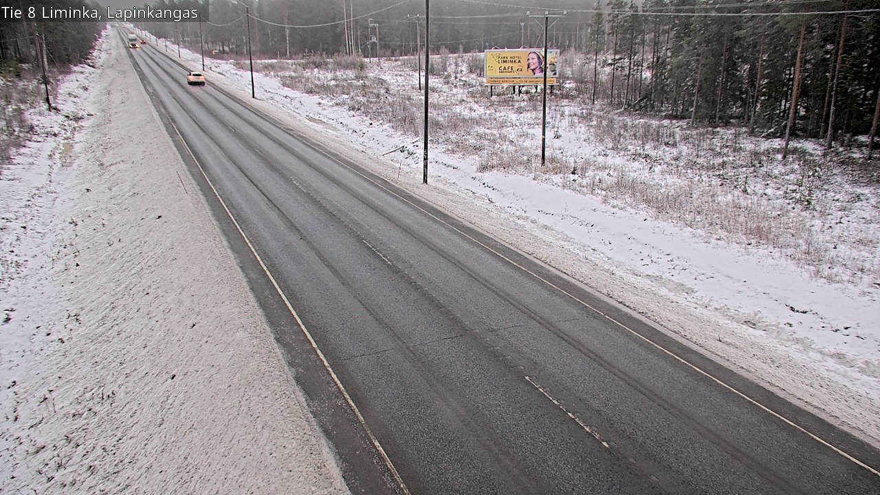 Weather Camera Image Road 8 Liminka, Lapinkangas, Liminka, Pohjois-Pohjanmaa
