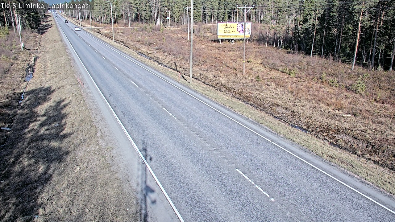 Weather Camera Image Väg 8 Liminka, Lapinkangas, Liminka, Pohjois-Pohjanmaa