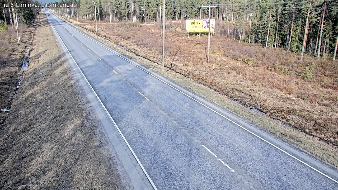 Weather Camera Image Väg 8 Liminka, Lapinkangas, Liminka, Pohjois-Pohjanmaa