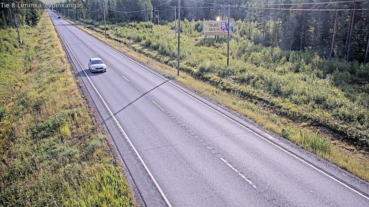 Weather Camera Image Road 8 Liminka, Lapinkangas, Liminka, Pohjois-Pohjanmaa