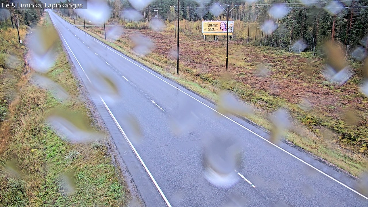 Weather Camera Image Road 8 Liminka, Lapinkangas, Liminka, Pohjois-Pohjanmaa