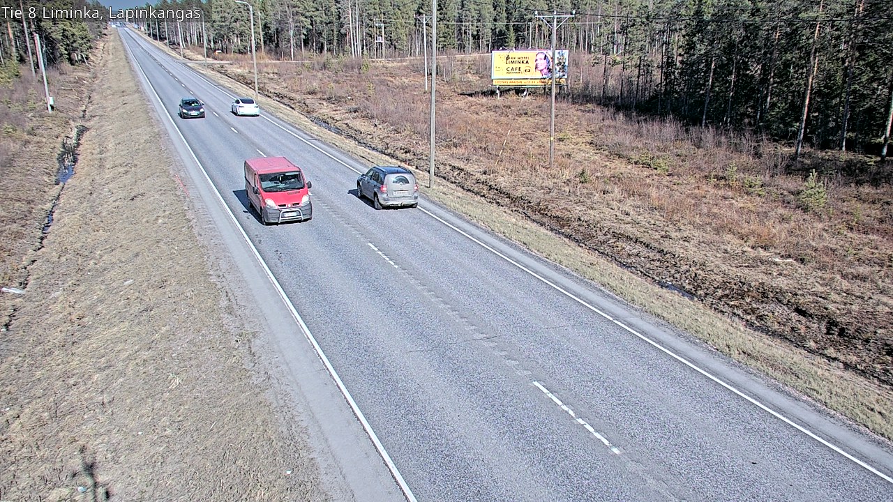 Weather Camera Image Väg 8 Liminka, Lapinkangas, Liminka, Pohjois-Pohjanmaa