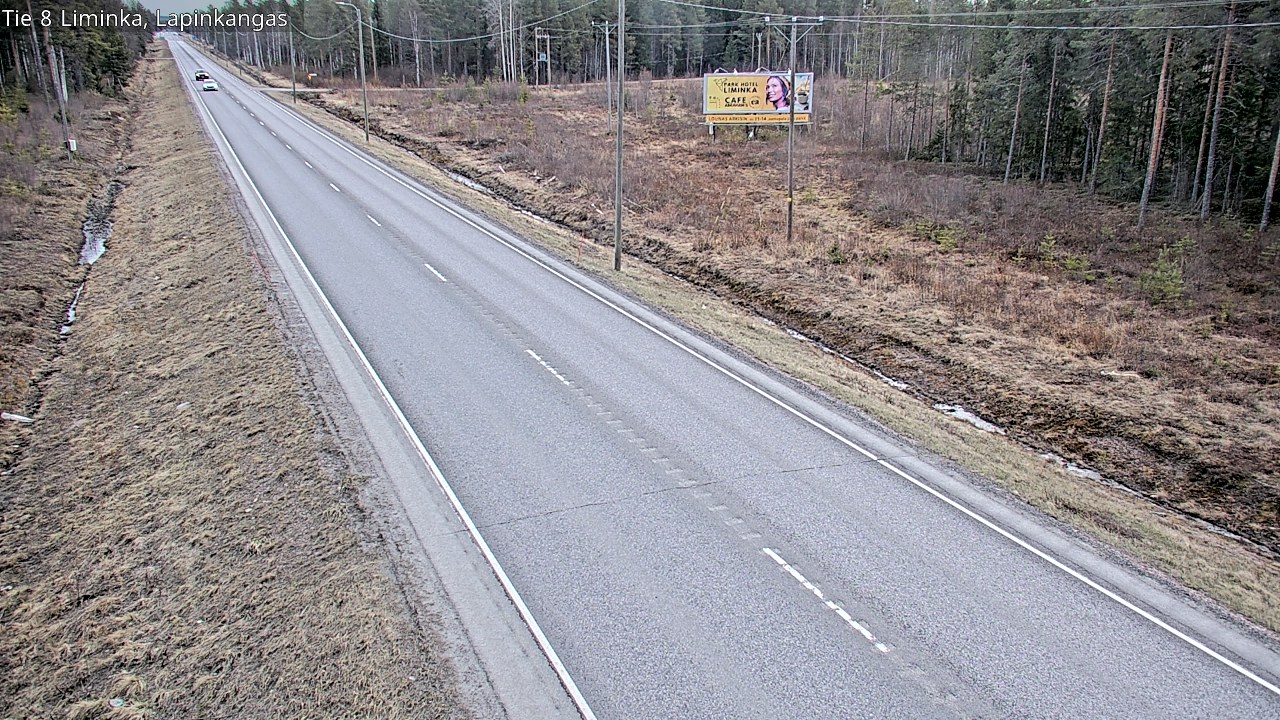 Weather Camera Image Väg 8 Liminka, Lapinkangas, Liminka, Pohjois-Pohjanmaa