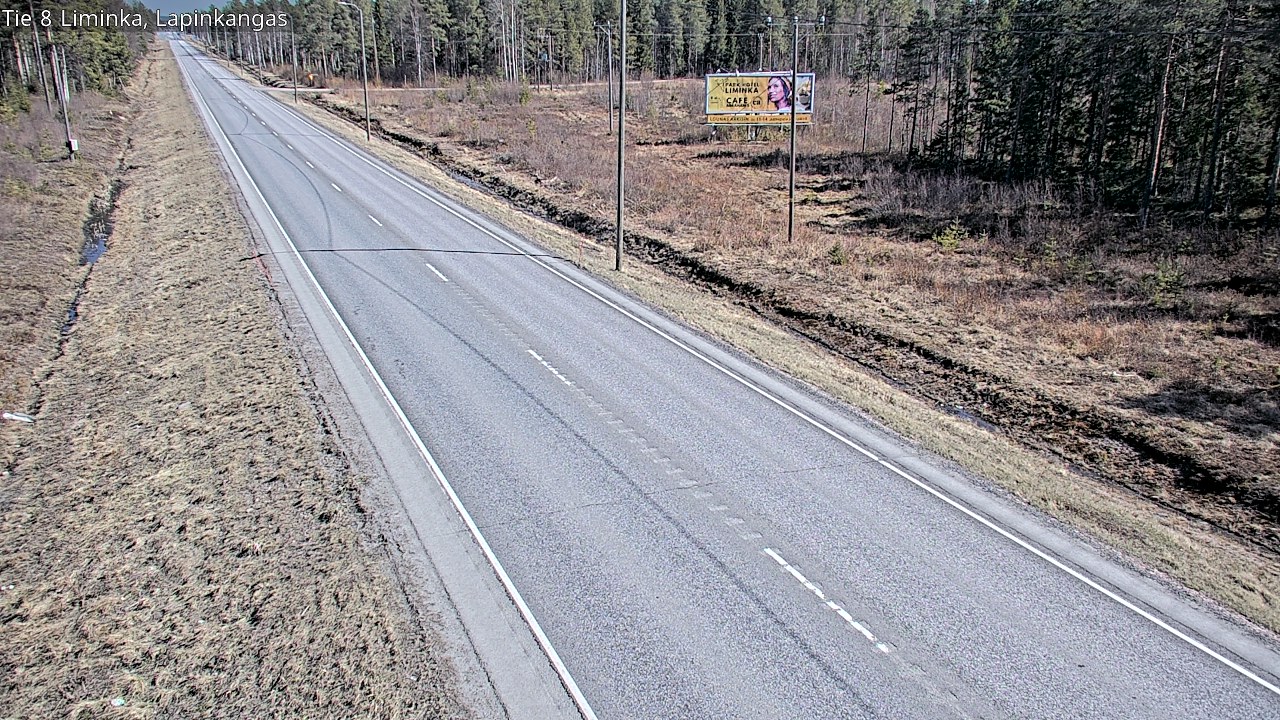 Weather Camera Image Väg 8 Liminka, Lapinkangas, Liminka, Pohjois-Pohjanmaa