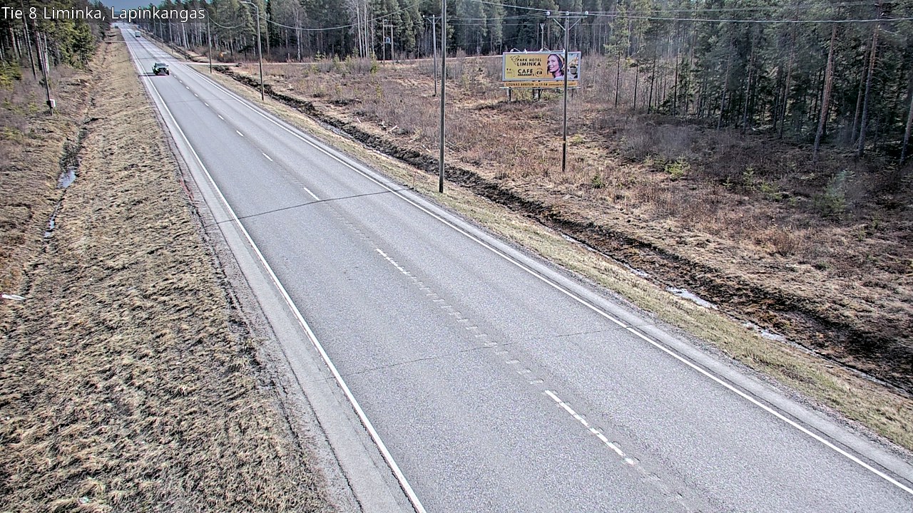 Weather Camera Image Väg 8 Liminka, Lapinkangas, Liminka, Pohjois-Pohjanmaa