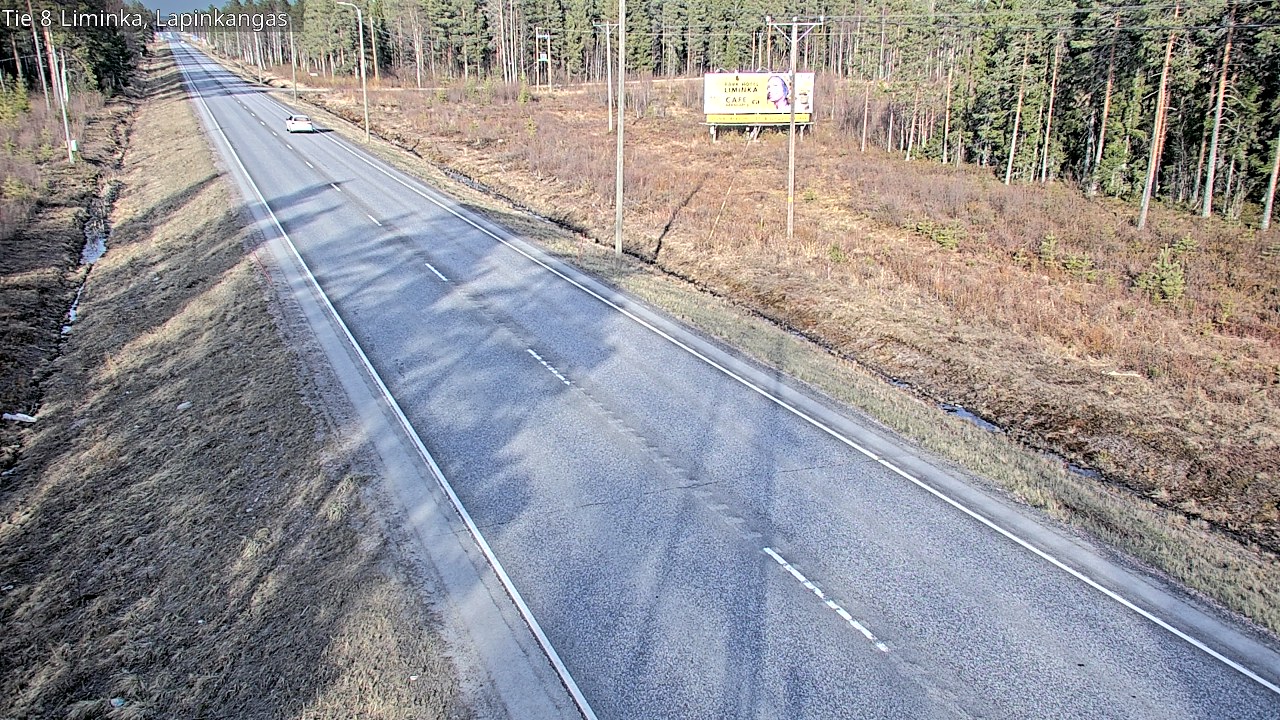 Weather Camera Image Väg 8 Liminka, Lapinkangas, Liminka, Pohjois-Pohjanmaa