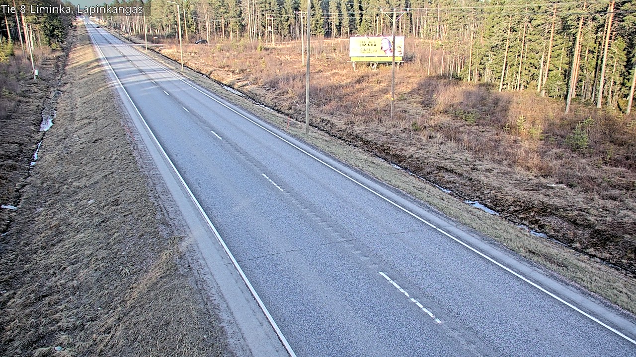 Weather Camera Image Väg 8 Liminka, Lapinkangas, Liminka, Pohjois-Pohjanmaa