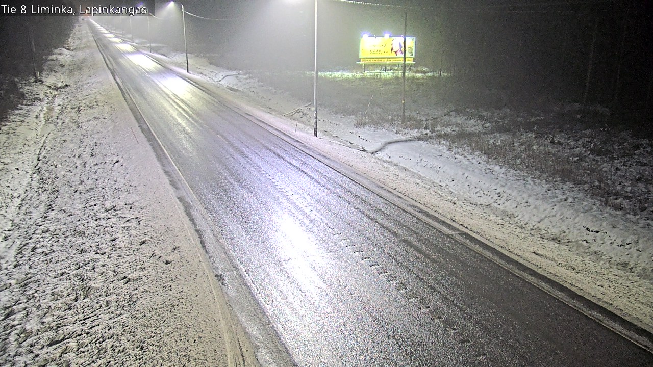 Weather Camera Image Väg 8 Liminka, Lapinkangas, Liminka, Pohjois-Pohjanmaa