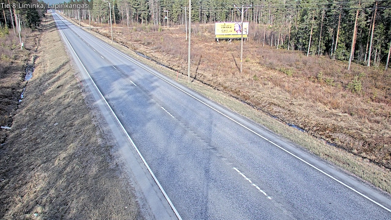 Weather Camera Image Väg 8 Liminka, Lapinkangas, Liminka, Pohjois-Pohjanmaa