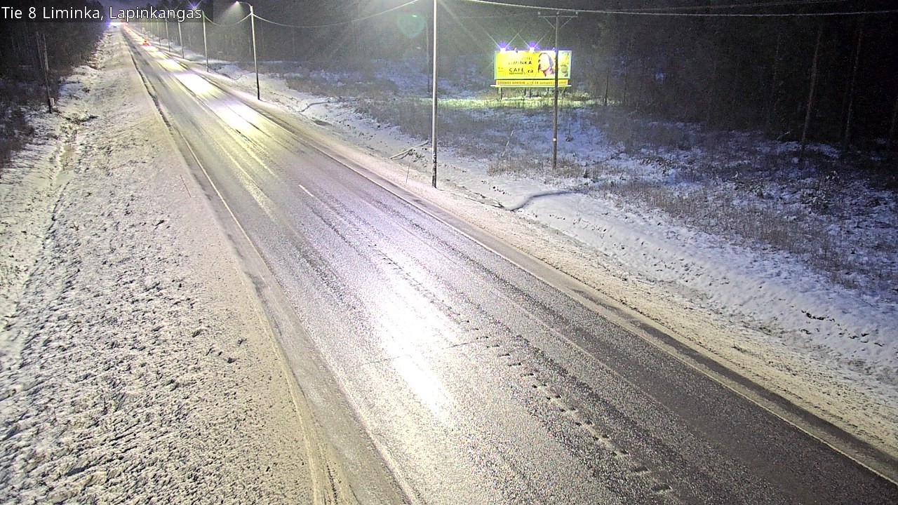 Weather Camera Image Väg 8 Liminka, Lapinkangas, Liminka, Pohjois-Pohjanmaa