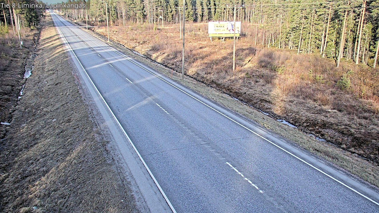 Weather Camera Image Väg 8 Liminka, Lapinkangas, Liminka, Pohjois-Pohjanmaa