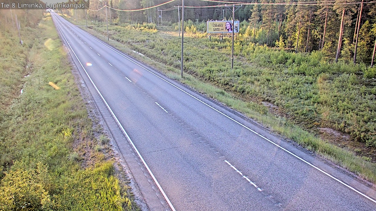 Weather Camera Image Road 8 Liminka, Lapinkangas, Liminka, Pohjois-Pohjanmaa
