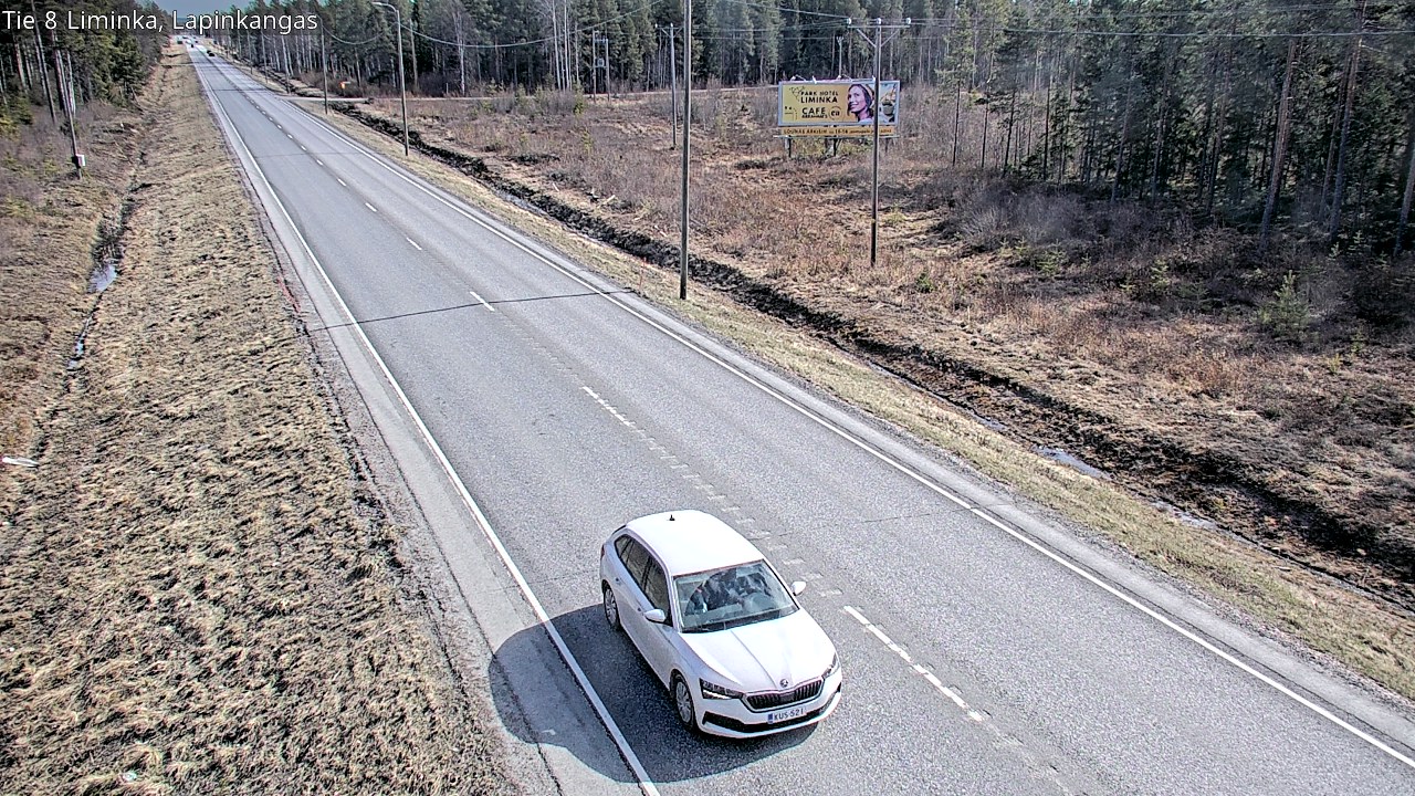 Weather Camera Image Väg 8 Liminka, Lapinkangas, Liminka, Pohjois-Pohjanmaa