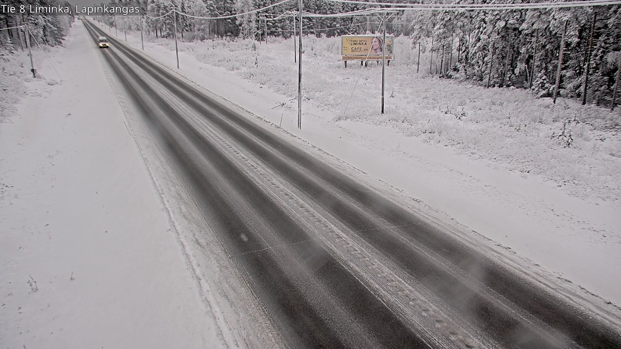 Weather Camera Image Road 8 Liminka, Lapinkangas, Liminka, Pohjois-Pohjanmaa