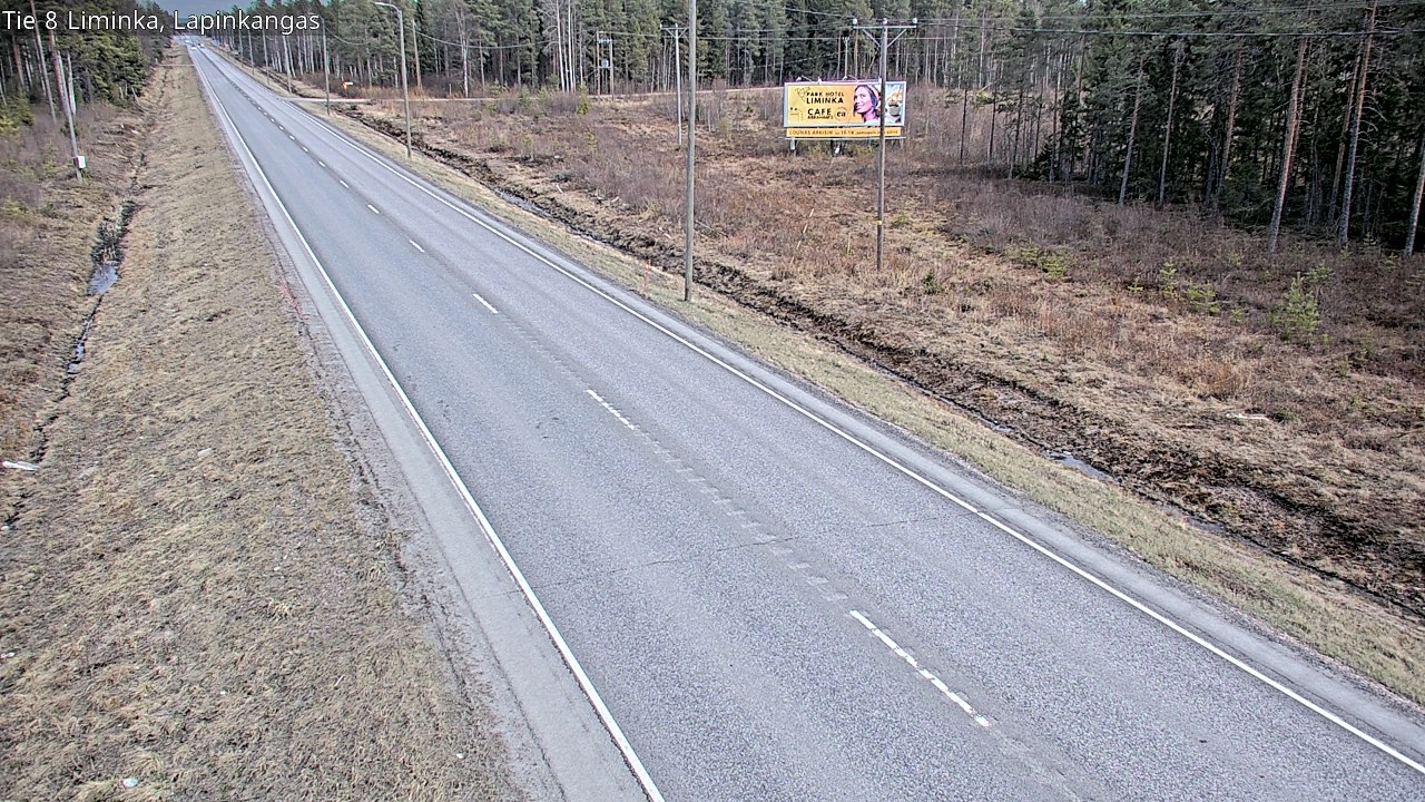 Weather Camera Image Väg 8 Liminka, Lapinkangas, Liminka, Pohjois-Pohjanmaa
