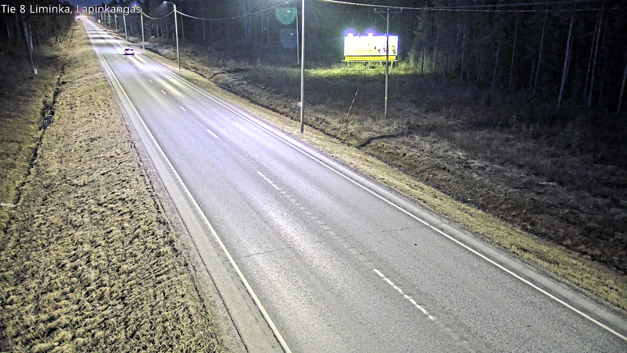 Weather Camera Image Väg 8 Liminka, Lapinkangas, Liminka, Pohjois-Pohjanmaa