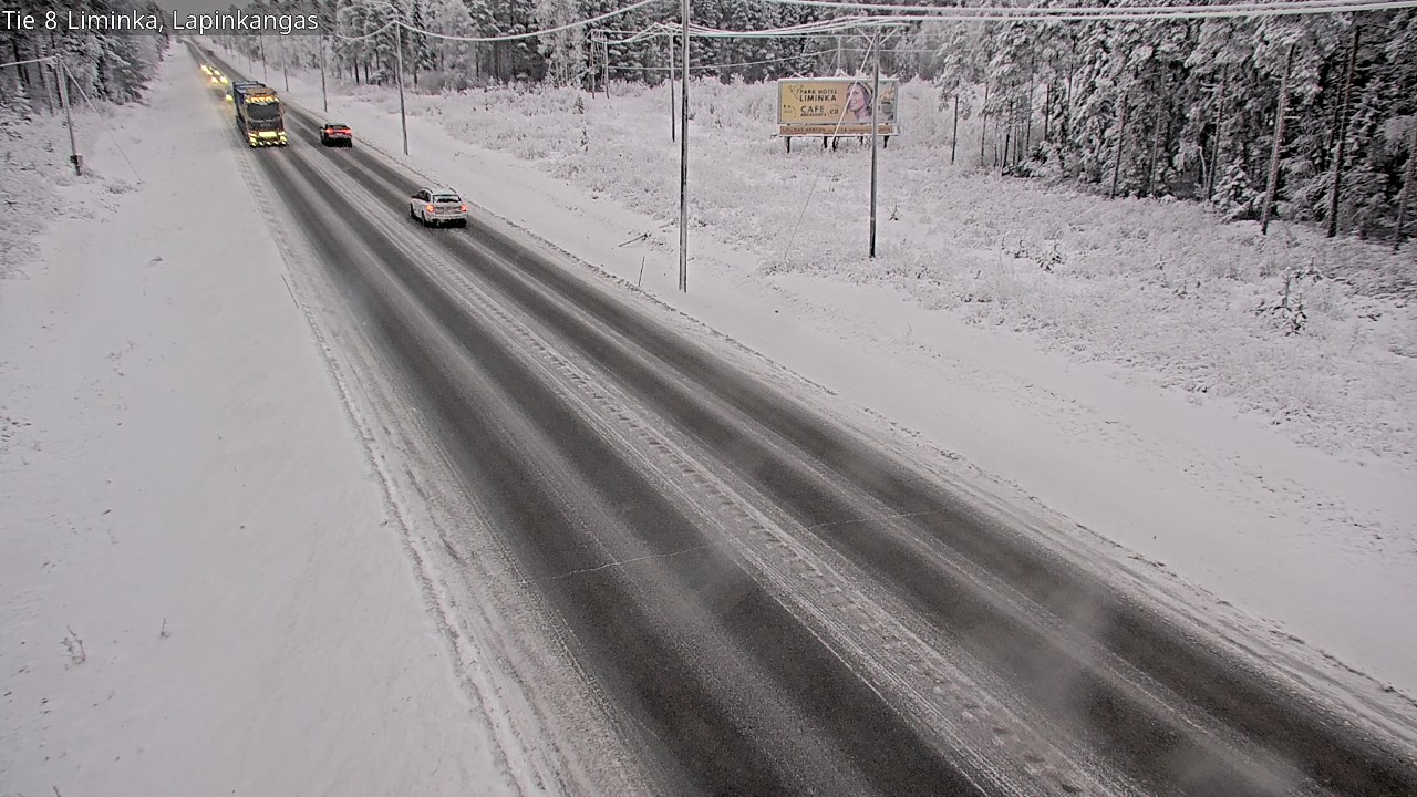 Weather Camera Image Road 8 Liminka, Lapinkangas, Liminka, Pohjois-Pohjanmaa