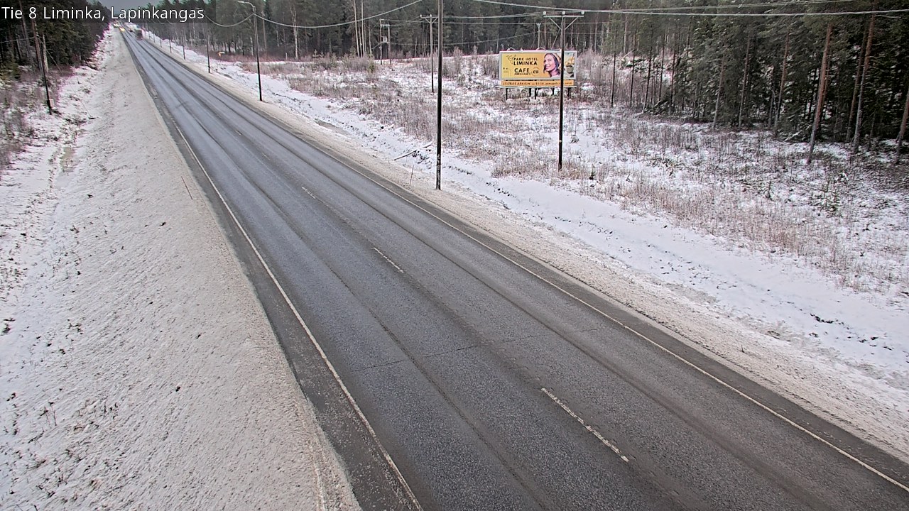 Weather Camera Image Road 8 Liminka, Lapinkangas, Liminka, Pohjois-Pohjanmaa