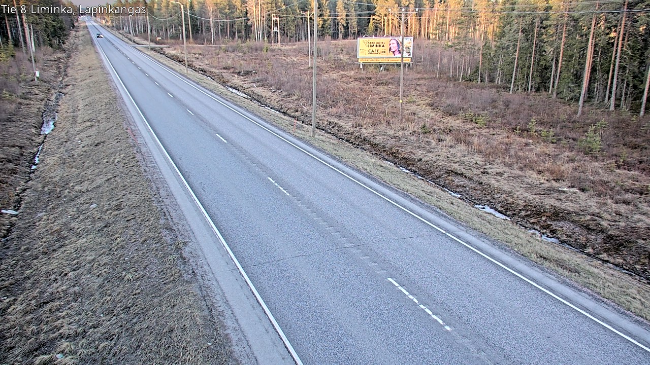 Weather Camera Image Väg 8 Liminka, Lapinkangas, Liminka, Pohjois-Pohjanmaa