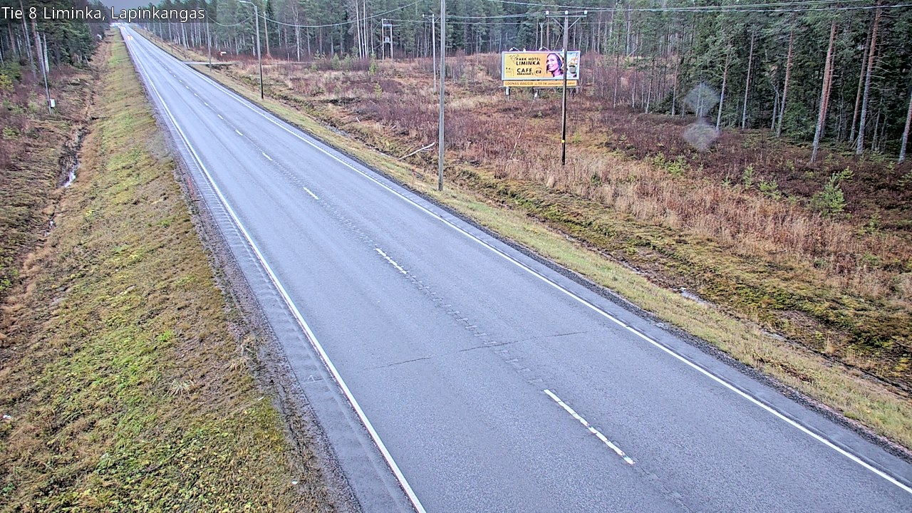 Weather Camera Image Väg 8 Liminka, Lapinkangas, Liminka, Pohjois-Pohjanmaa