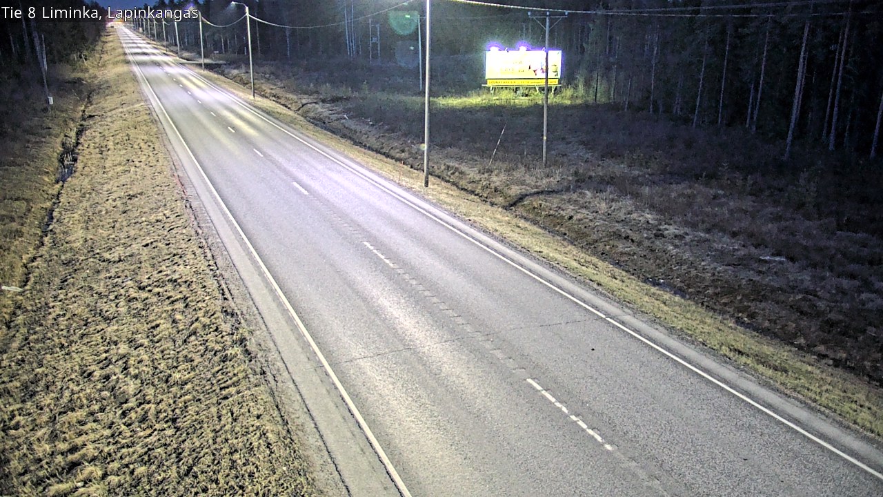 Weather Camera Image Väg 8 Liminka, Lapinkangas, Liminka, Pohjois-Pohjanmaa