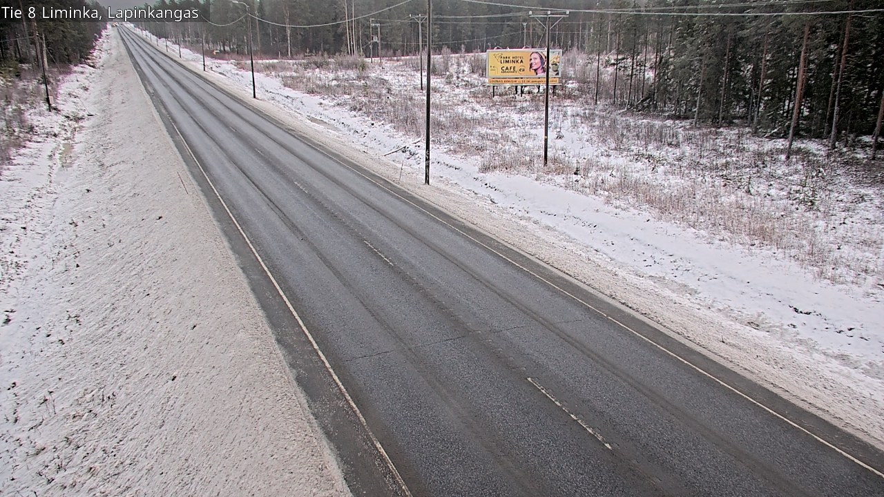 Weather Camera Image Road 8 Liminka, Lapinkangas, Liminka, Pohjois-Pohjanmaa