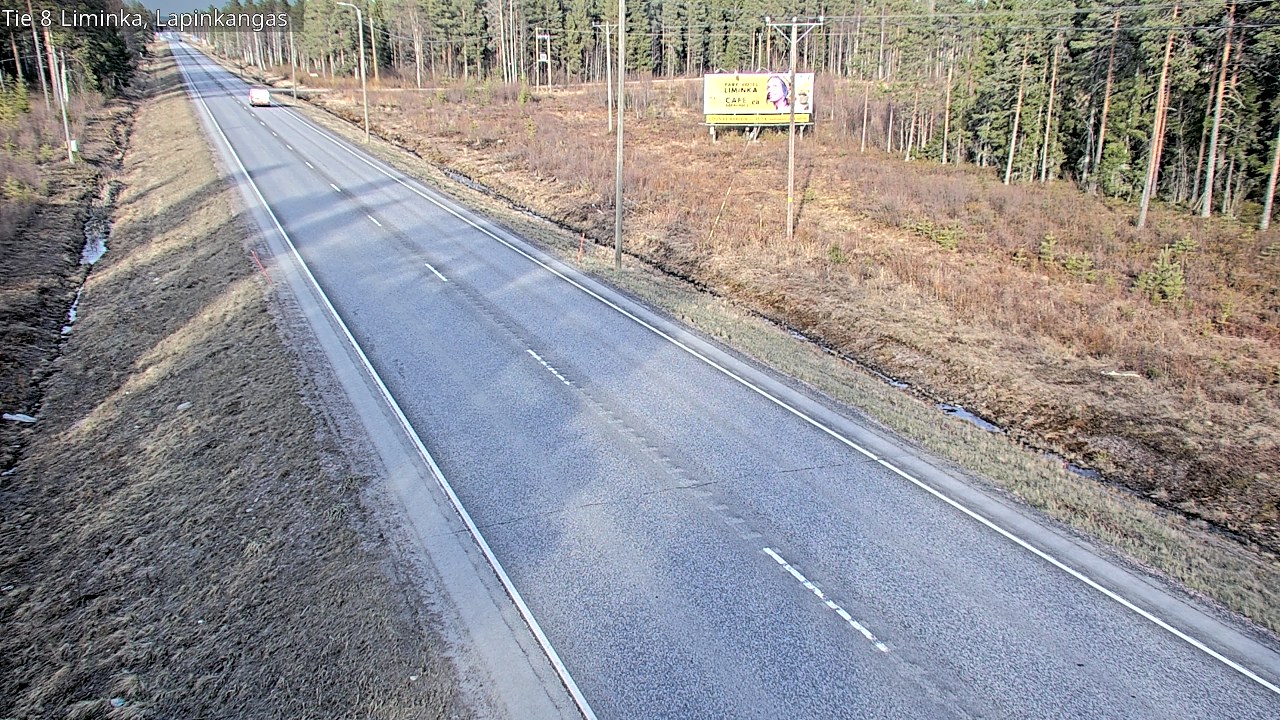 Weather Camera Image Väg 8 Liminka, Lapinkangas, Liminka, Pohjois-Pohjanmaa