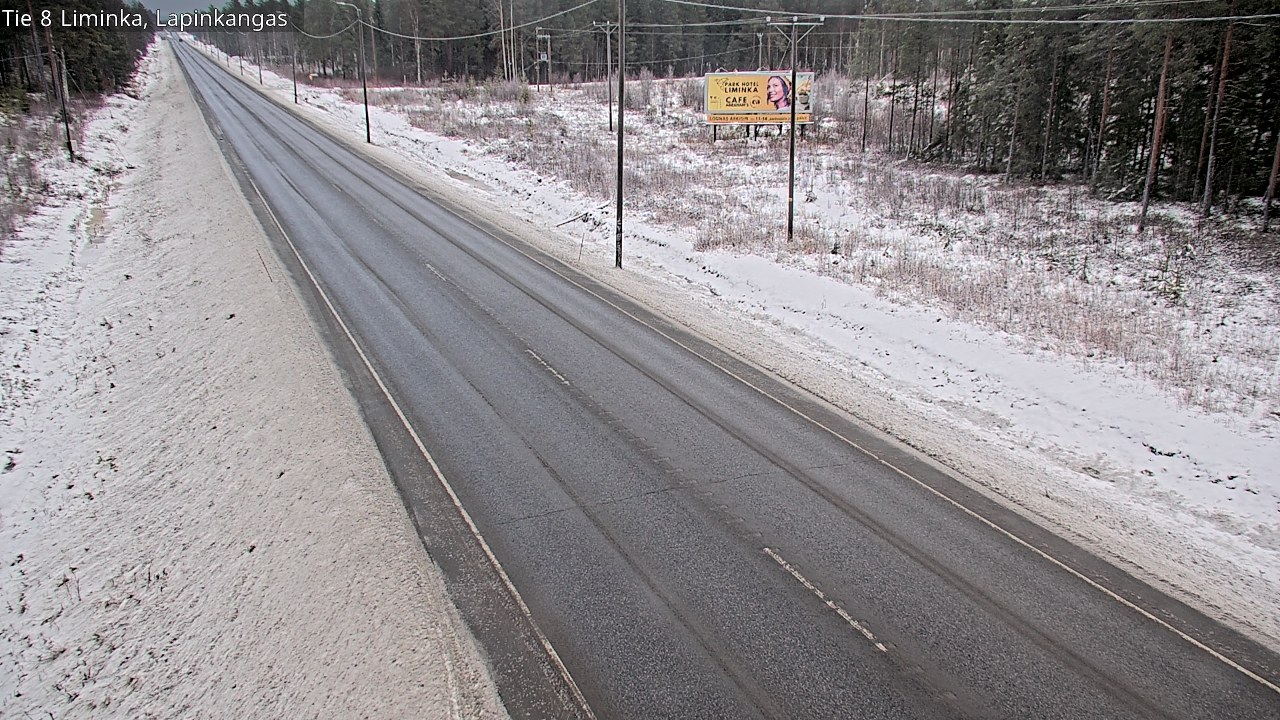 Weather Camera Image Road 8 Liminka, Lapinkangas, Liminka, Pohjois-Pohjanmaa