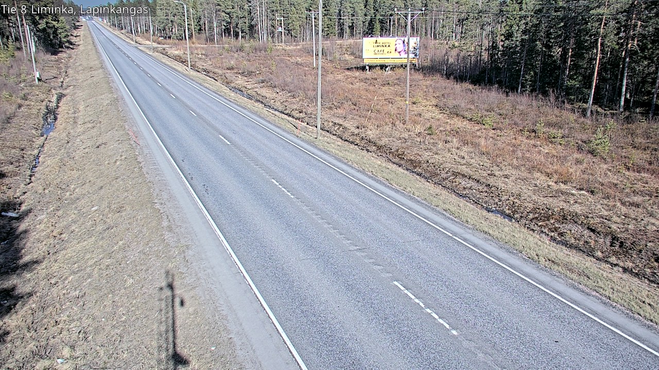 Weather Camera Image Väg 8 Liminka, Lapinkangas, Liminka, Pohjois-Pohjanmaa