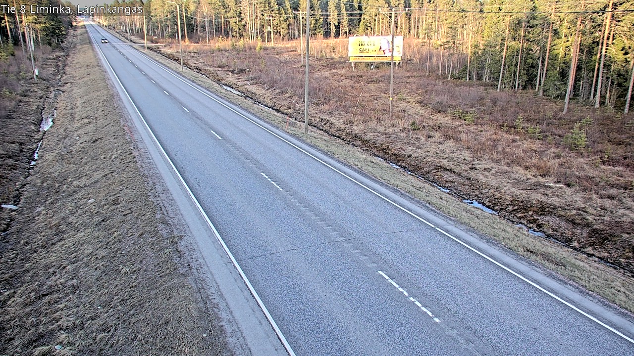 Weather Camera Image Väg 8 Liminka, Lapinkangas, Liminka, Pohjois-Pohjanmaa