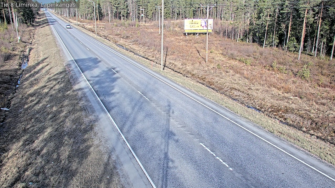 Weather Camera Image Väg 8 Liminka, Lapinkangas, Liminka, Pohjois-Pohjanmaa