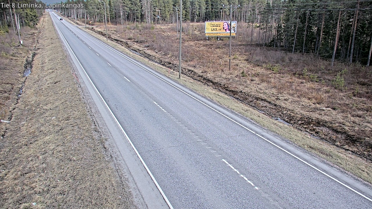 Weather Camera Image Väg 8 Liminka, Lapinkangas, Liminka, Pohjois-Pohjanmaa