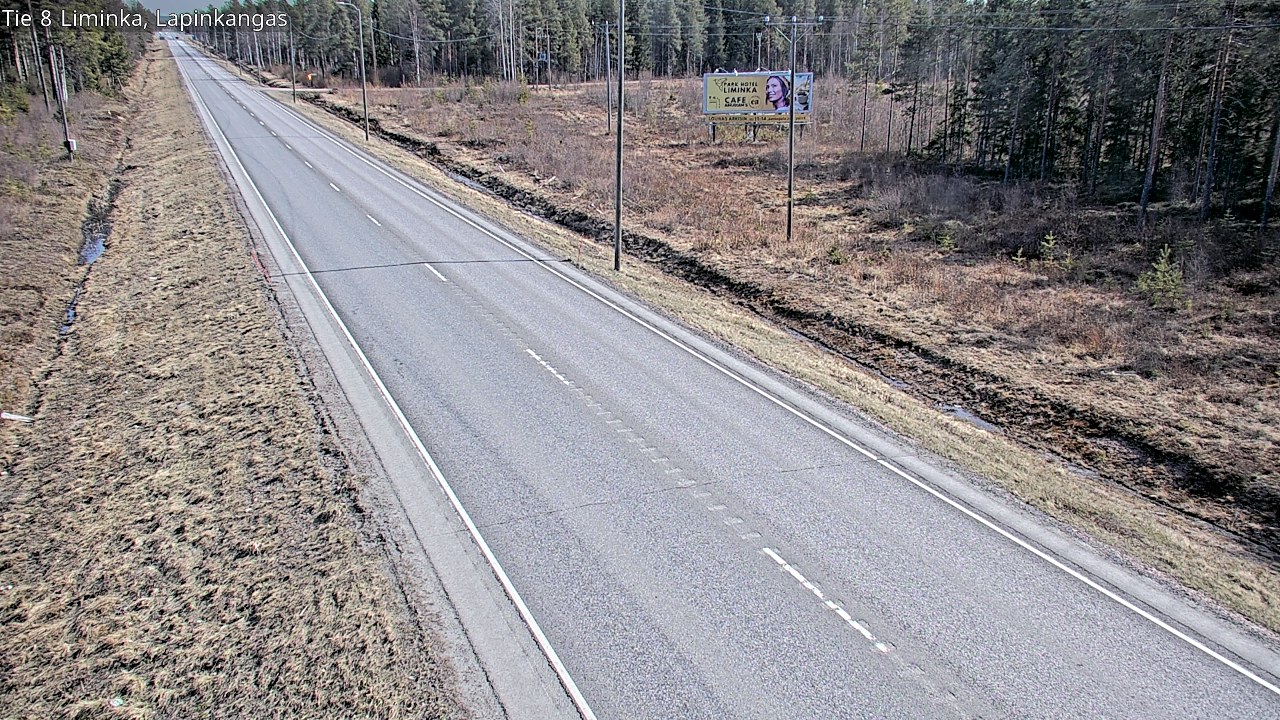 Weather Camera Image Väg 8 Liminka, Lapinkangas, Liminka, Pohjois-Pohjanmaa
