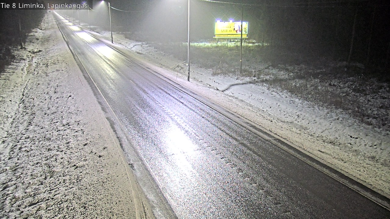 Weather Camera Image Väg 8 Liminka, Lapinkangas, Liminka, Pohjois-Pohjanmaa