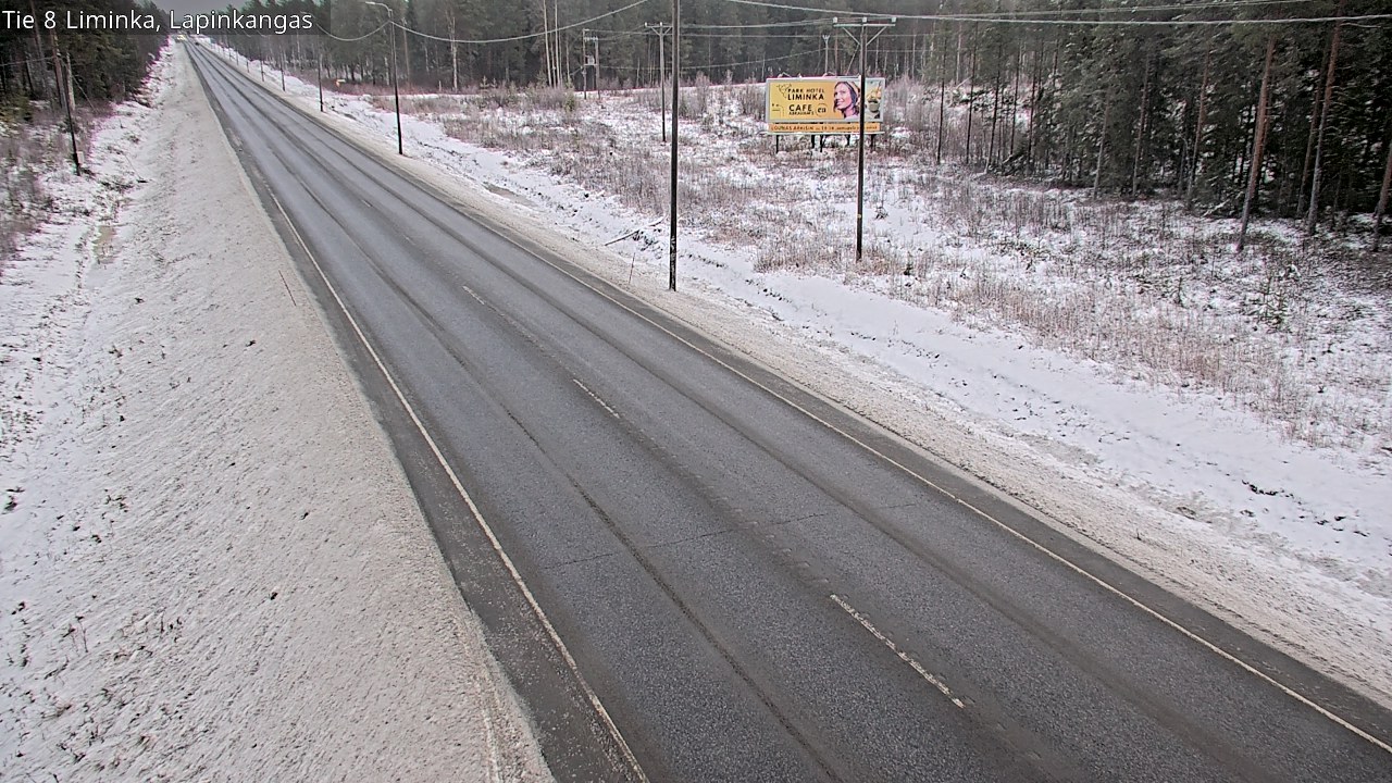 Weather Camera Image Road 8 Liminka, Lapinkangas, Liminka, Pohjois-Pohjanmaa