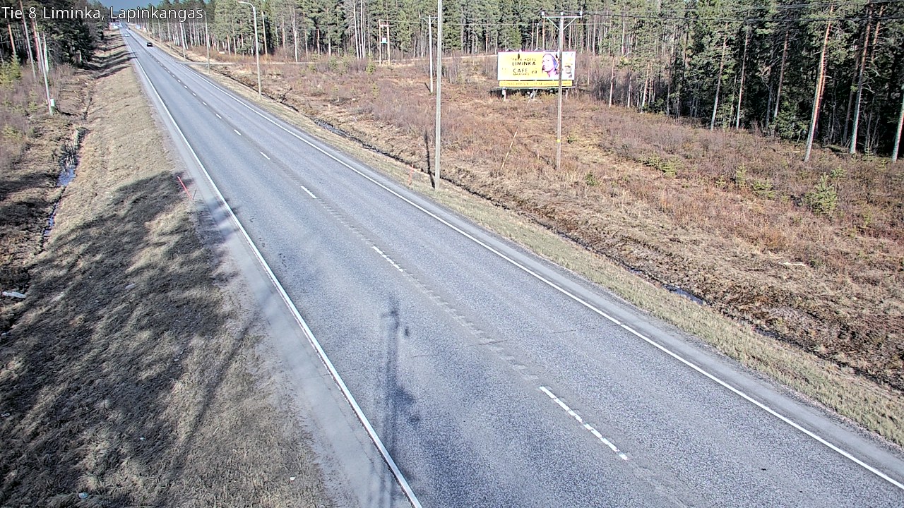 Weather Camera Image Väg 8 Liminka, Lapinkangas, Liminka, Pohjois-Pohjanmaa