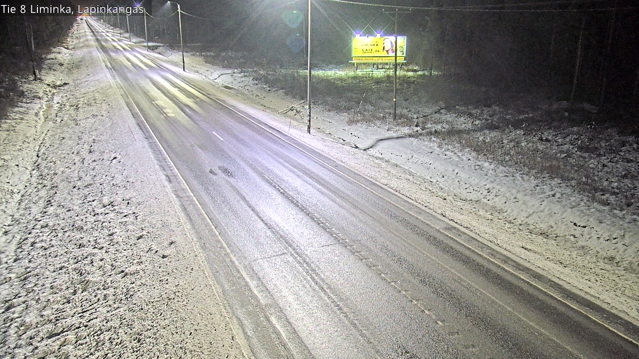Weather Camera Image Road 8 Liminka, Lapinkangas, Liminka, Pohjois-Pohjanmaa